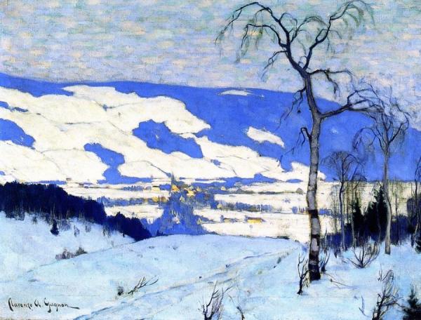 Twilight, Baie-saint-paul by Clarence Gagnon