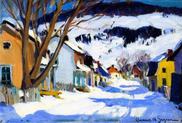 Village Street, Bair-saint-paul by Clarence Gagnon