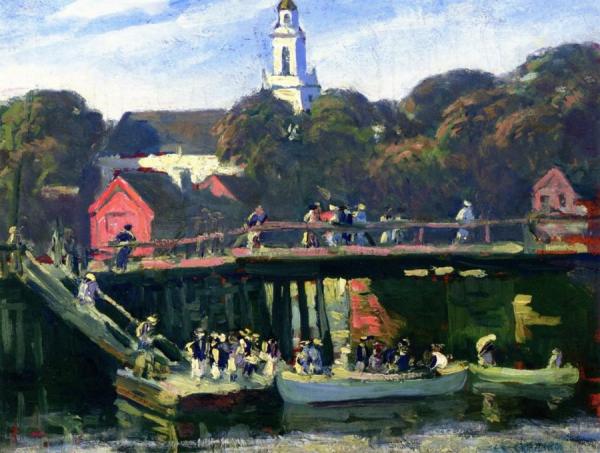 Regatta At Kennebunkport by Clarence K. Chatterton