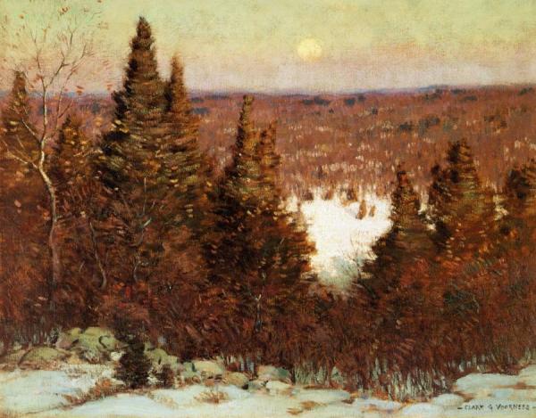 December Moonrise by Clark G. Voorhees