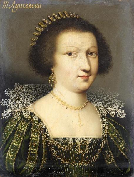 Portrait Of Madame D'anguesseau by Claude Deruet
