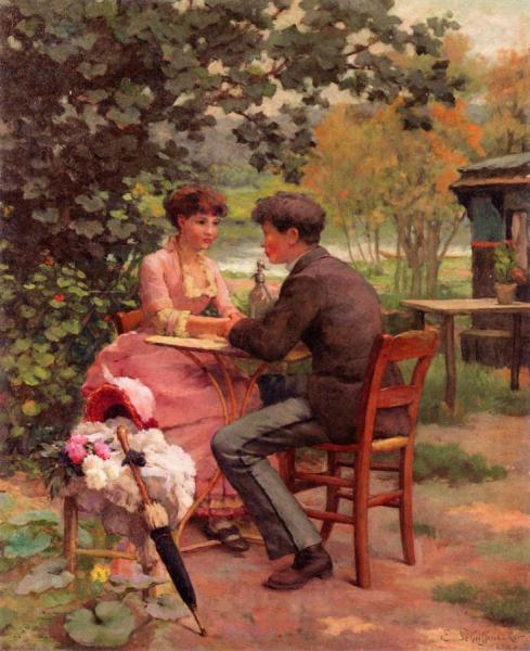 By The Marne by Claude-emil Schuffenecker