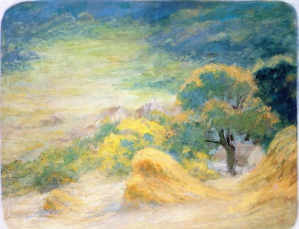 Haystacks by Claude-emil Schuffenecker