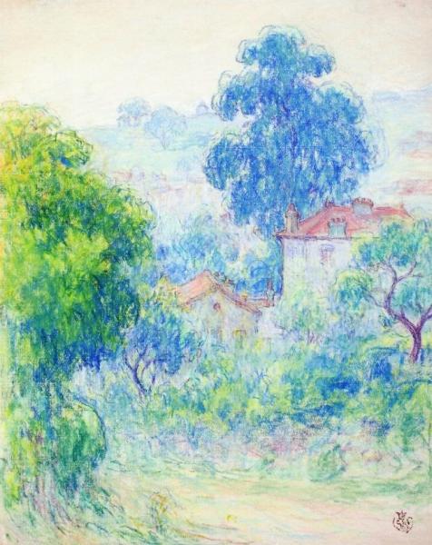 Houses In A Garden by Claude-emil Schuffenecker