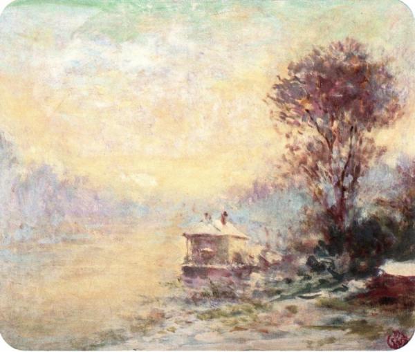 Laundry At Bas-meudon In The Snow by Claude-emil Schuffenecker