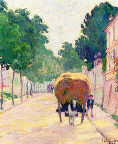 Le Retour Des Foins by Claude-emil Schuffenecker