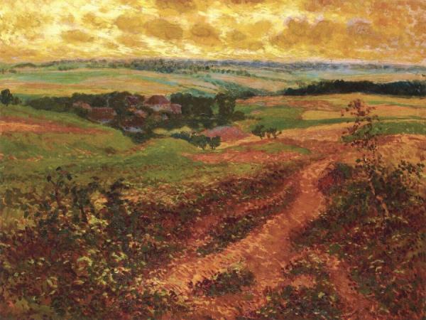 Peasant Resting Beside A Path by Claude-emil Schuffenecker