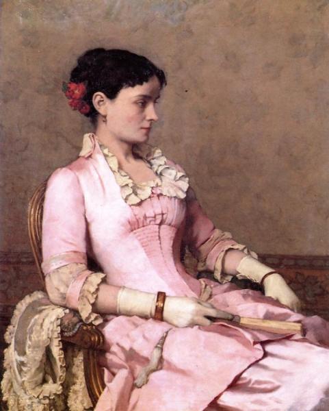 Portrait Of A Woman In Pink by Claude-emil Schuffenecker