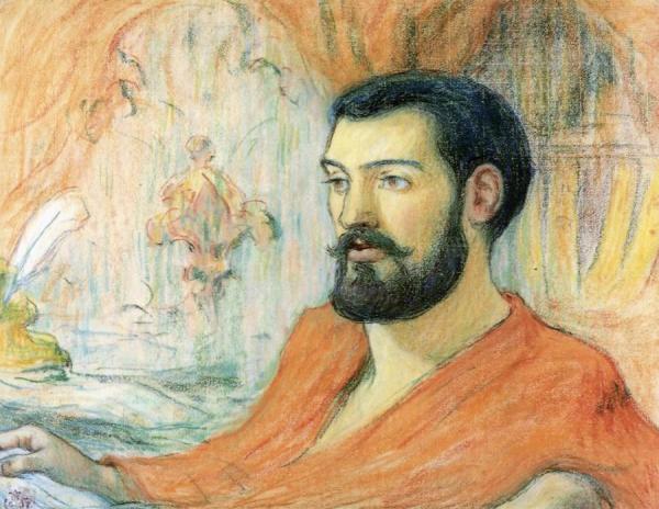 Portrait Of Jules Bois by Claude-emil Schuffenecker