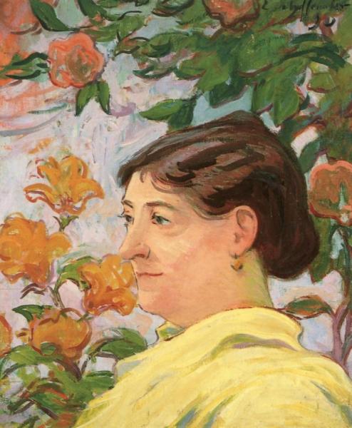 Portrait Of Madame Bernard by Claude-emil Schuffenecker