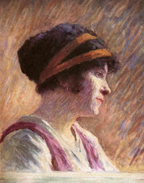 Portrait Of Madame Jeanne Bruyez by Claude-emil Schuffenecker