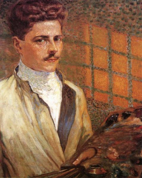 Portrait Of The Comte De La Rochefoucauld by Claude-emil Schuffenecker