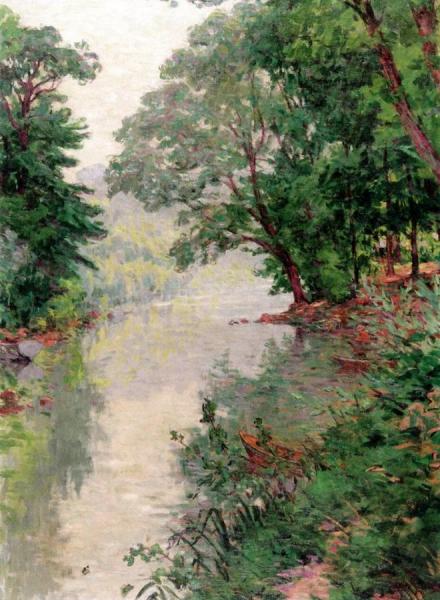 River In The Forest by Claude-emil Schuffenecker