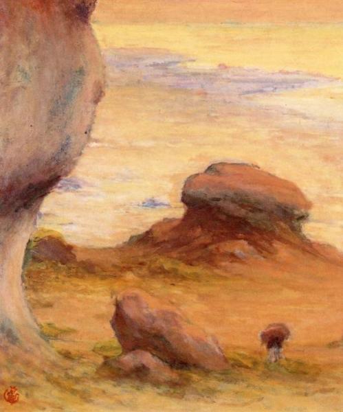 Rocks At Yport by Claude-emil Schuffenecker