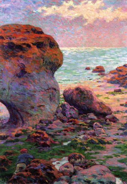 Rocks At Yport by Claude-emil Schuffenecker