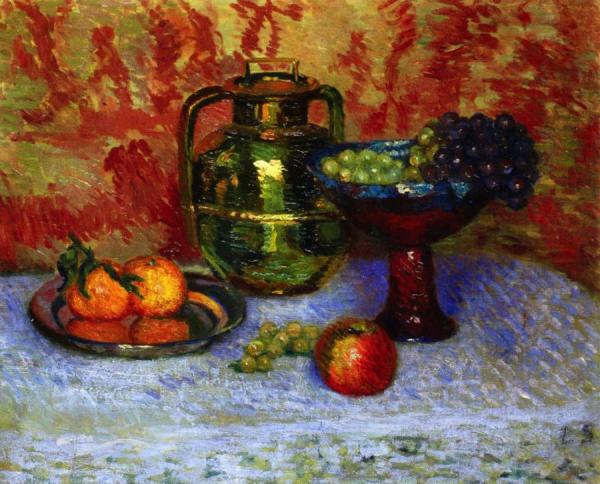 Still Life With Fruit by Claude-emil Schuffenecker