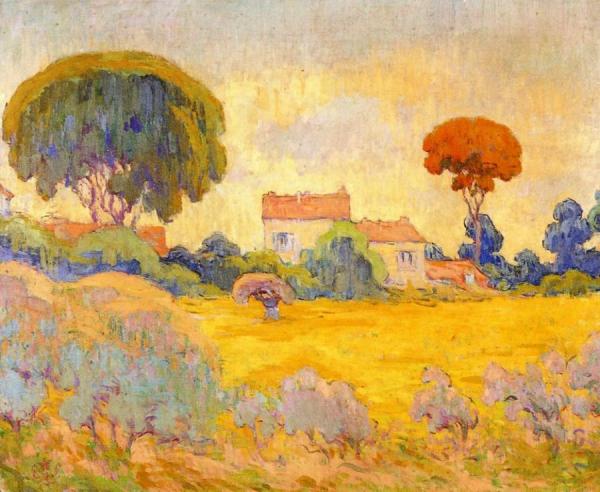 Symbolist Landscape by Claude-emil Schuffenecker