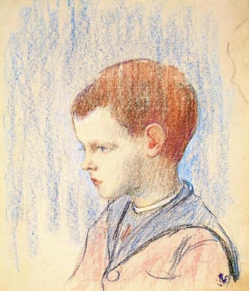 The Little Redhead by Claude-emil Schuffenecker