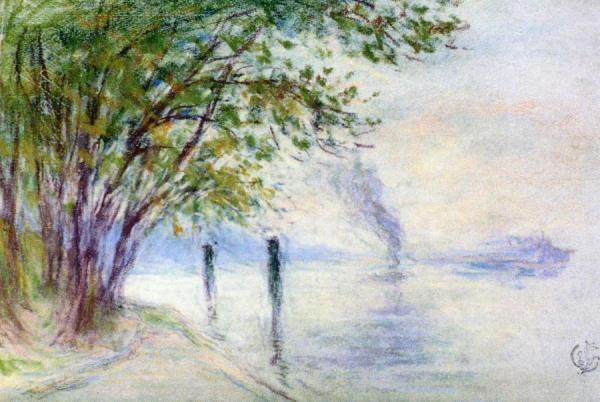 The Seine Near Vernon by Claude-emil Schuffenecker