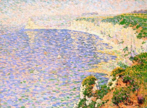View Of The Cliffs At Etretat by Claude-emil Schuffenecker