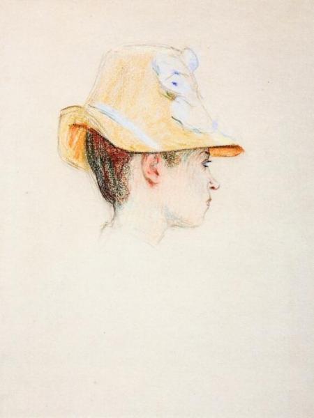 Woman With A Hat by Claude-emil Schuffenecker