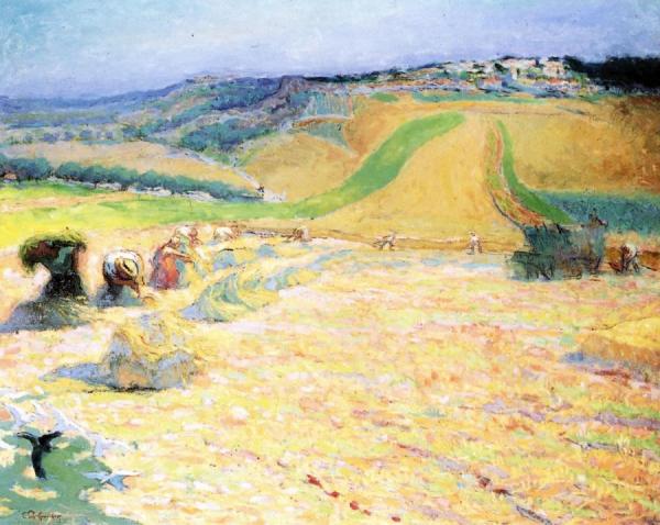 Workers In The Fields by Claude-emil Schuffenecker