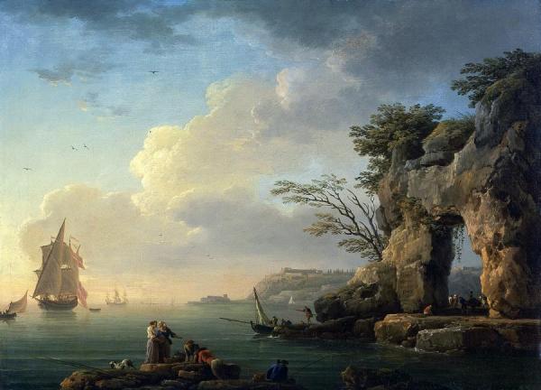A Calm Sea by Claude-joseph Vernet