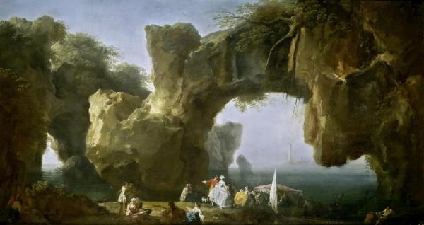 Marina, A View Of Sorrento by Claude-joseph Vernet