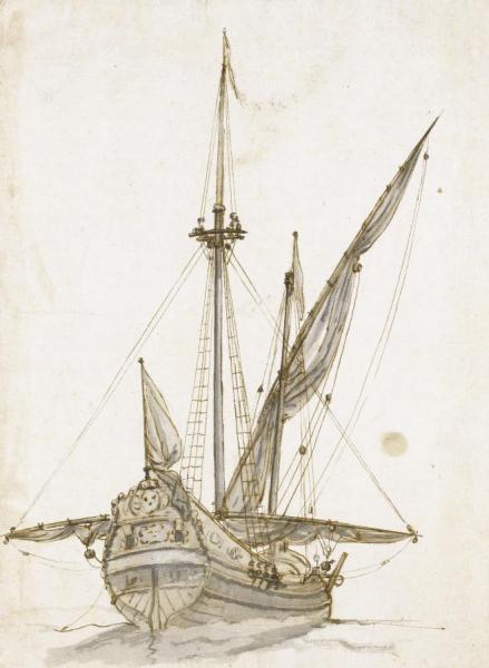 Study Of A Boat by Claude-joseph Vernet