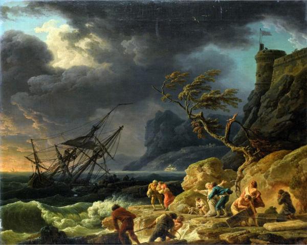 The Shipwreck by Claude-joseph Vernet