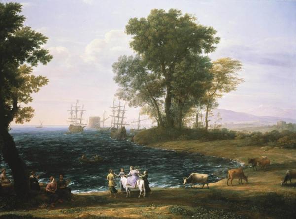 Coast Scene With The Rape Of Europa by Claude Lorrain