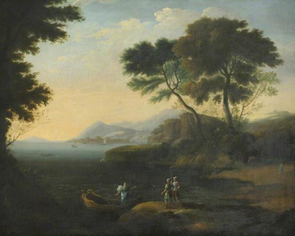 Embarkation Of Carlo And Ubaldo In Pursuit Of Rinaldo by Claude Lorrain