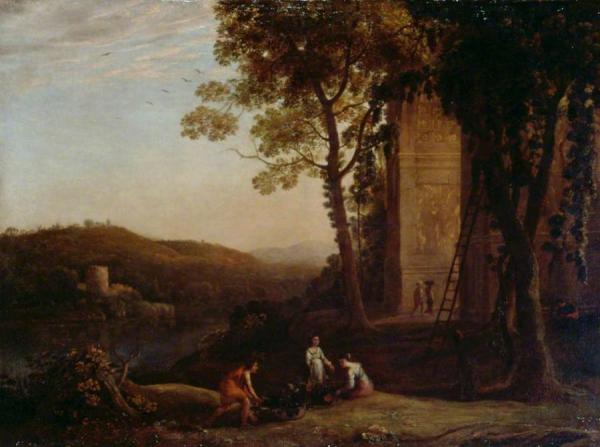 Gathering Grapes by Claude Lorrain