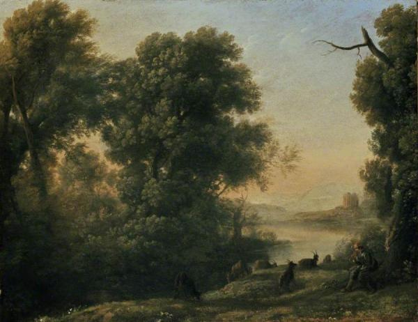 Landscape With A Goatherd by Claude Lorrain