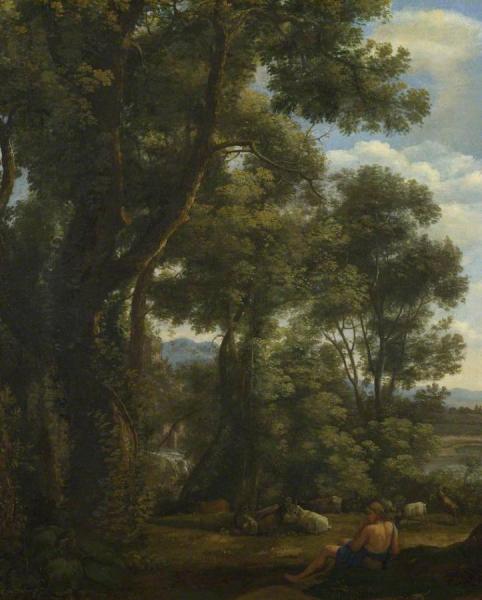 Landscape With A Goatherd And Goats by Claude Lorrain