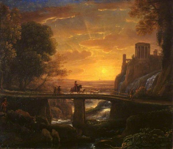 Landscape With An Imaginary View Of Tivoli by Claude Lorrain