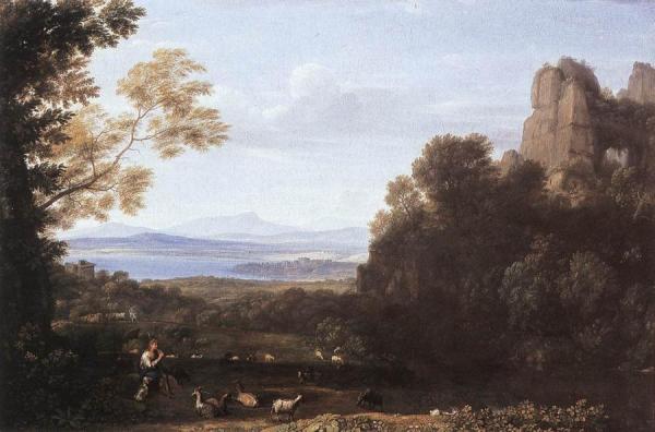 Landscape With Apollo And Mercury by Claude Lorrain