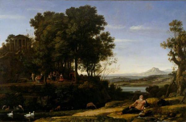 Landscape With Apollo And The Muses by Claude Lorrain