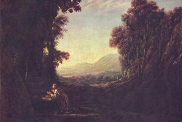 Landscape With Penitent Magdalene by Claude Lorrain