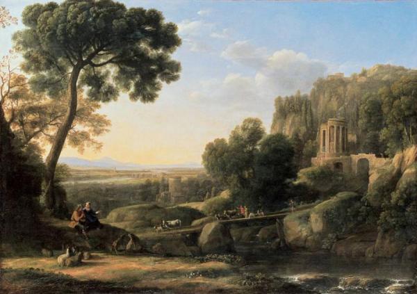 Claude Lorrain Landscape With Shepherds