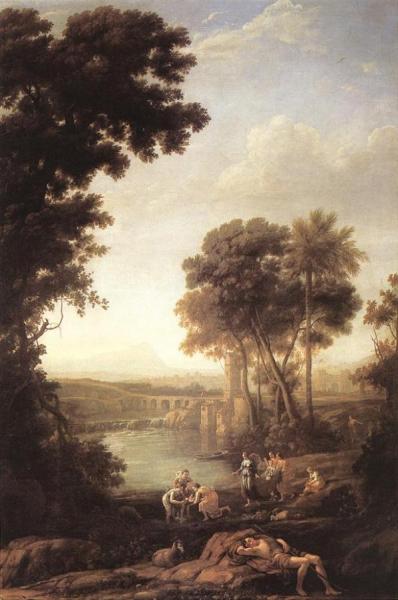 Landscape With The Finding Of Moses by Claude Lorrain