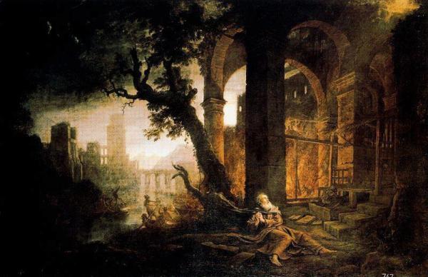 Landscape With The Temptation Of St. Anthony by Claude Lorrain