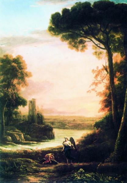 Landscape With Tobias And The Archangel Raphael by Claude Lorrain