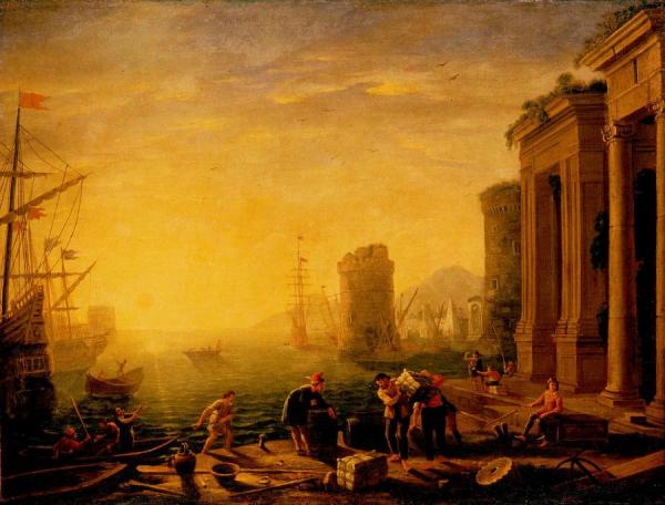 Morning In The Harbour by Claude Lorrain