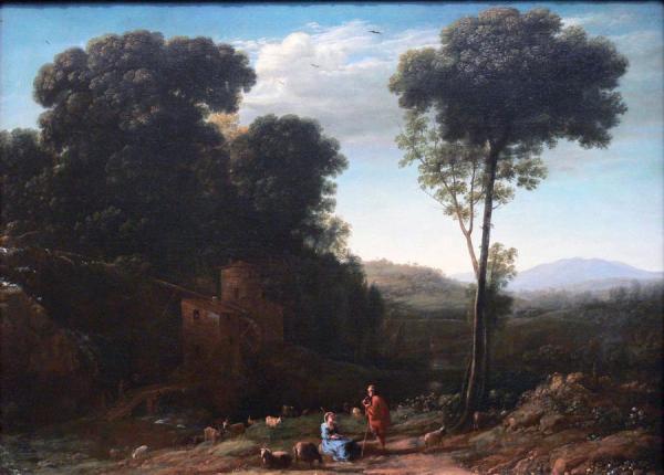 Pastoral Landscape With A Mill by Claude Lorrain