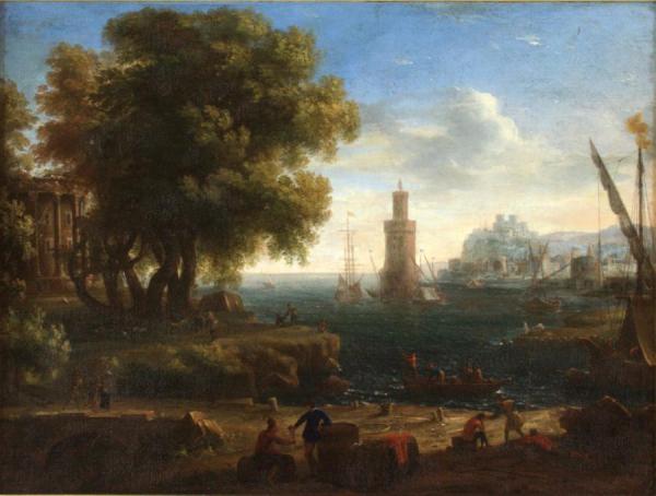Port Scene by Claude Lorrain Oil Painting Reproductions