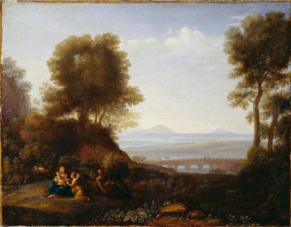 Rest On The Flight Into Egypt by Claude Lorrain