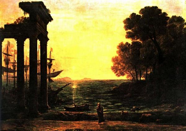 Seascape With Ezekiel Crying On The Ruins Of Tyre by Claude Lorrain