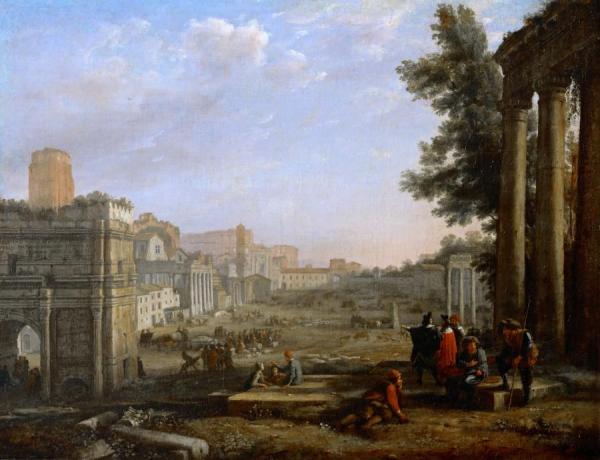 View Of The Campo Vaccino,rome(1635) by Claude Lorrain