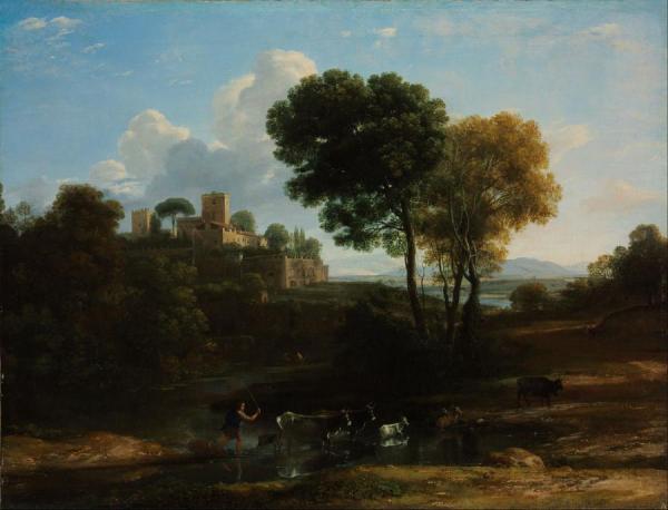 Villa In The Roman Campagna by Claude Lorrain